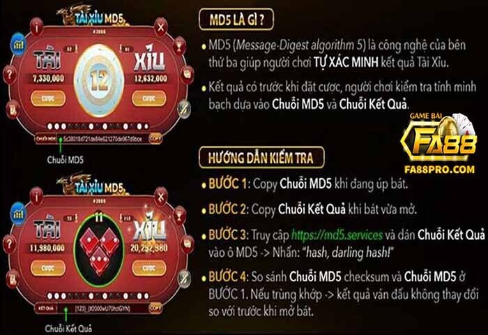 Cách chơi Tài Xỉu MD5